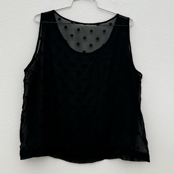 VTG American Apparel sheer polkadot shirt - Picture 2 of 3